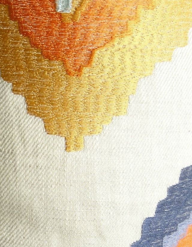 Plutus Native Trail Cayenne Handmade Throw Pillow, Double Sided, 12x25