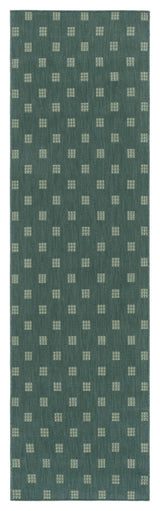 Safavieh Terrace Collection TER806 Rug, Dark Green/Light Green, 2'3"x8'