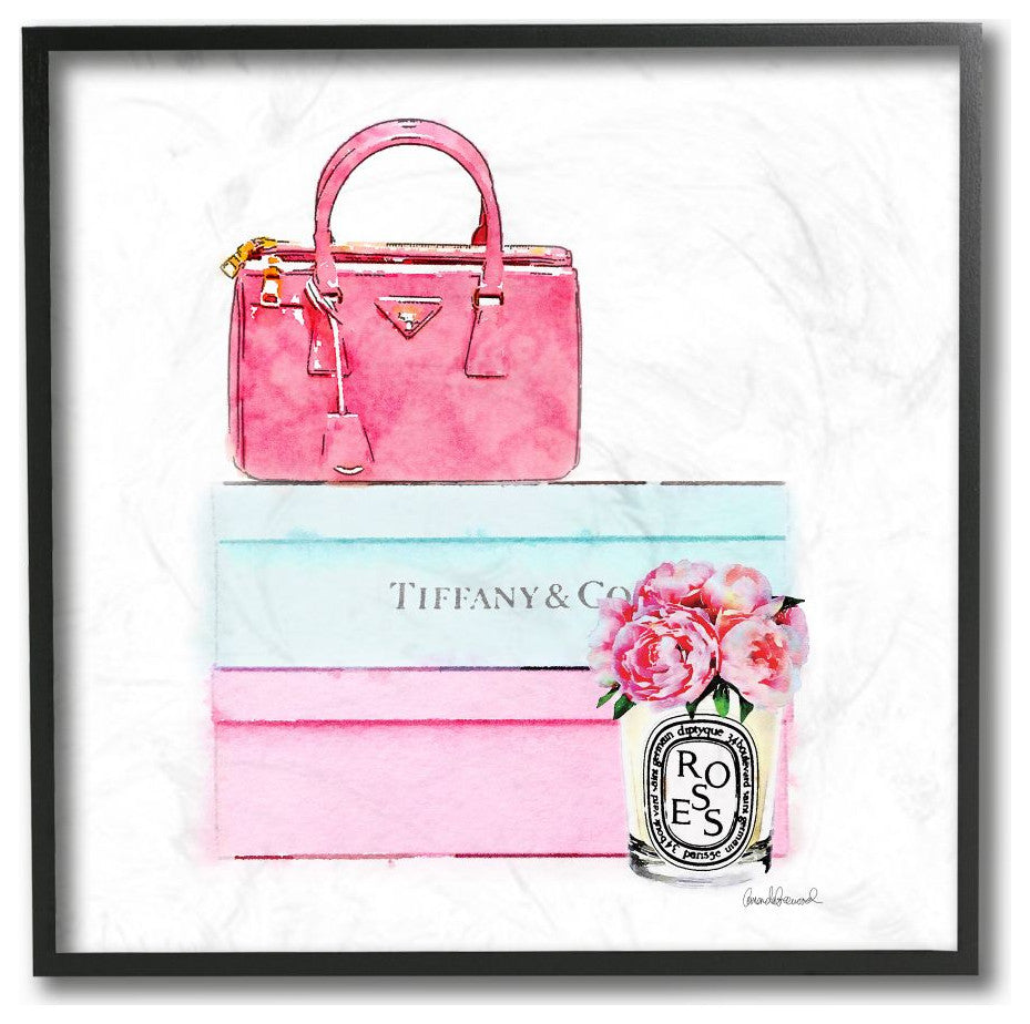 Blue Fashion Box and Roses Soft Glam Pastels12x12