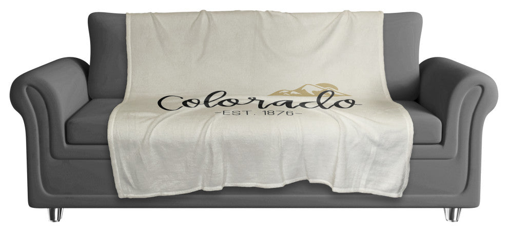 Colorado Established 50x60 Coral Fleece Blanket