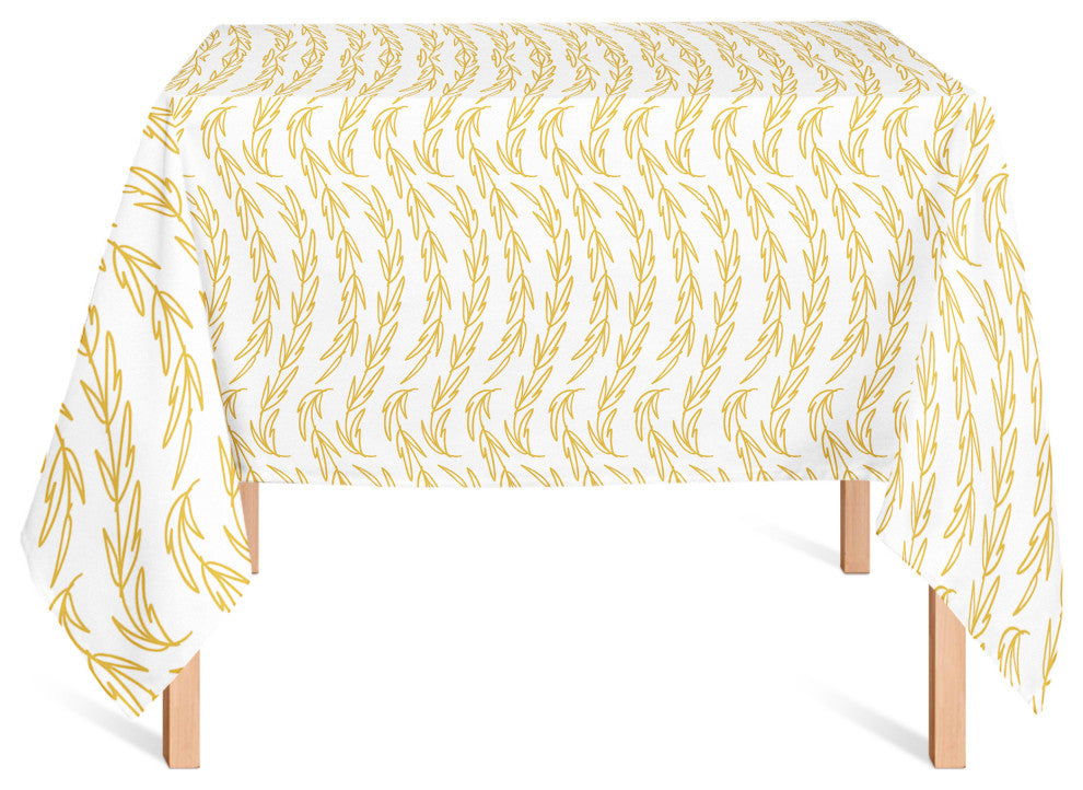 Vine Pattern Yellow 58x58 Tablecloth