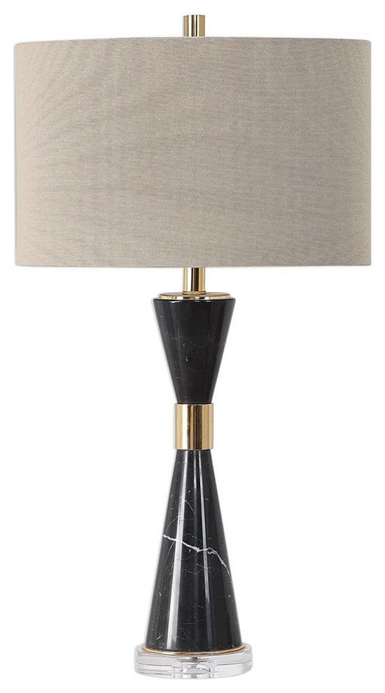 Uttermost Alastair Black Marble Table Lamp