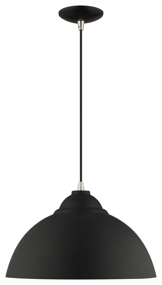 Livex Lighting Black 1-Light Mini Pendant