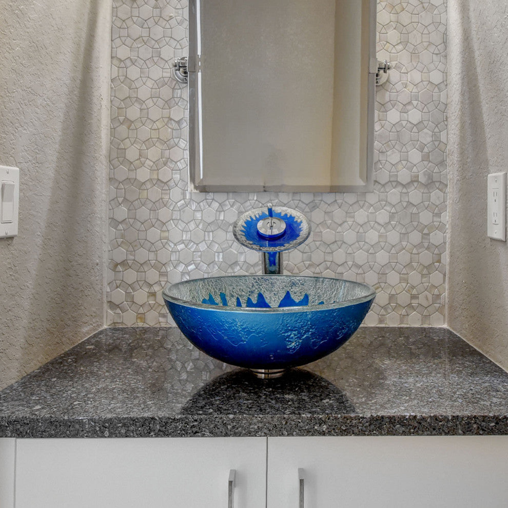 Diaccio Glass Vessel Sink