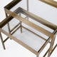 Lenny Gold 2 Piece Glass Nesting Tables