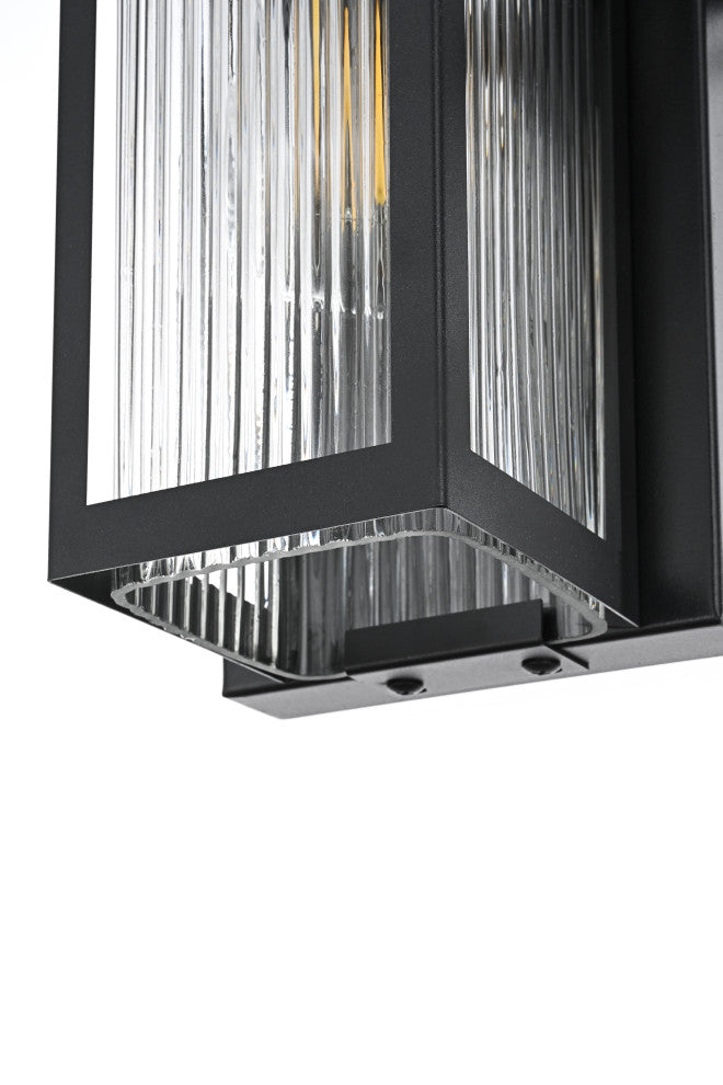 Home Living 5" Outdoor Wall Sconce, Black