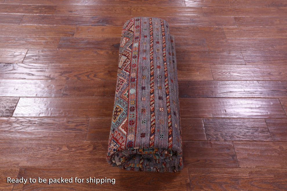Super Kazak Khorjin Hand Knotted Wool Rug 5' 8" X 7' 10" - Q12305