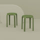 Tom Resin Dining Stool, Set of 2, Black, Olive Green