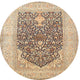 Ahgly Company Indoor Round Traditional Area Rugs, 3' Round