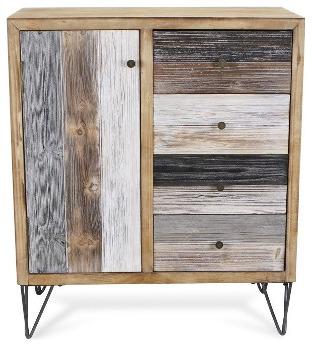Modern Urban Rustic Accent Storage Cabinet