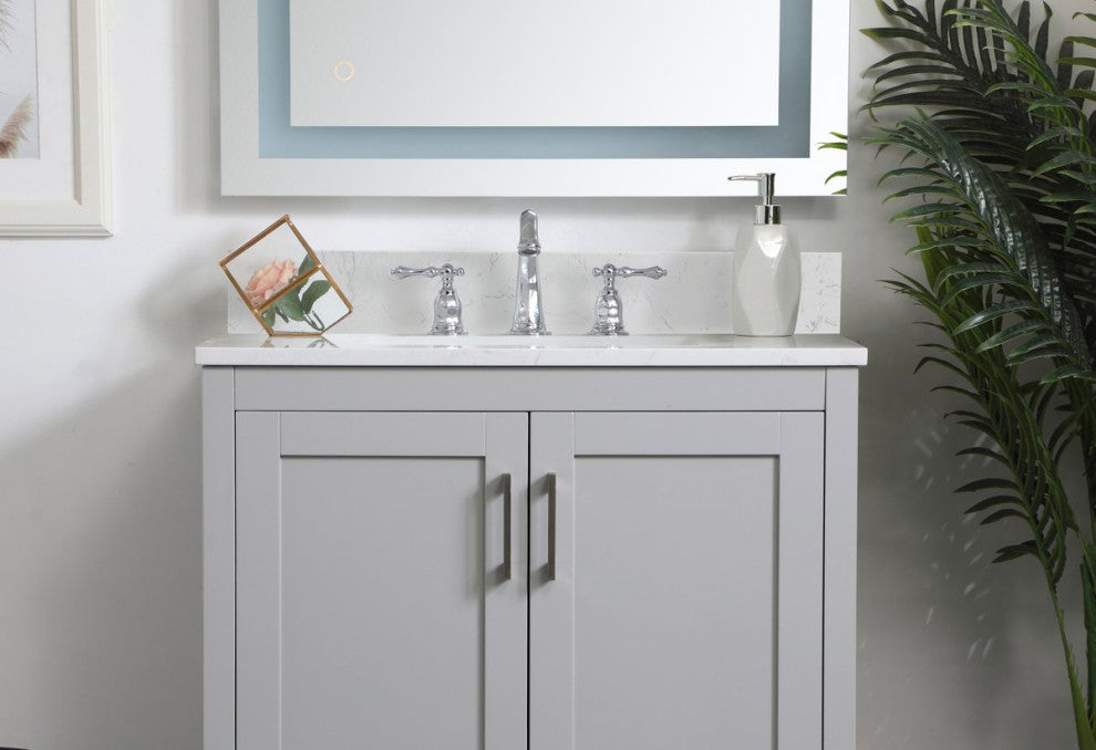 30" Backsplash, Calacatta White