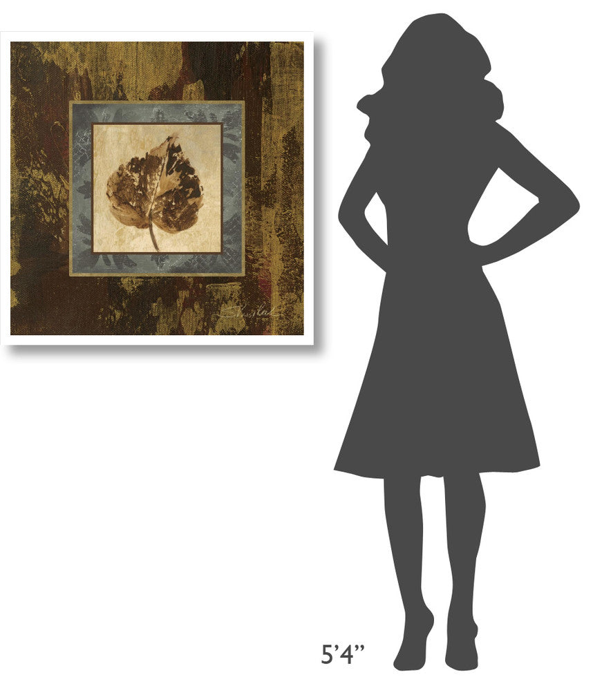 "Autumn Leaf Square I" Digital Paper Print by Silvia Vassileva, 32"x32"