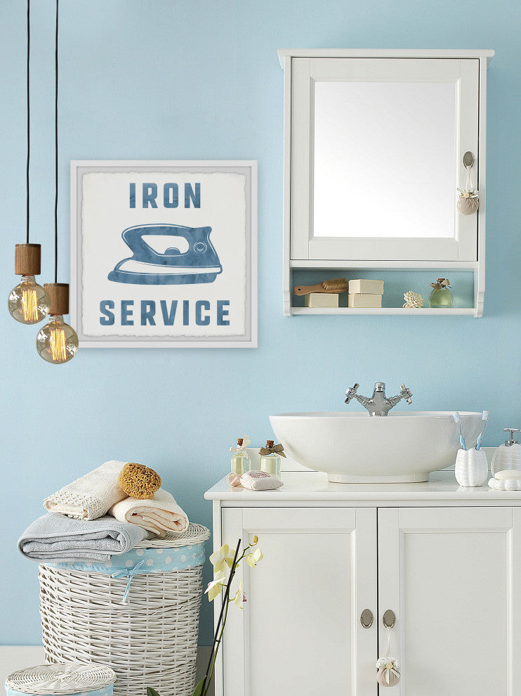 "Moderate Wash" Framed Painting Print, 32x32