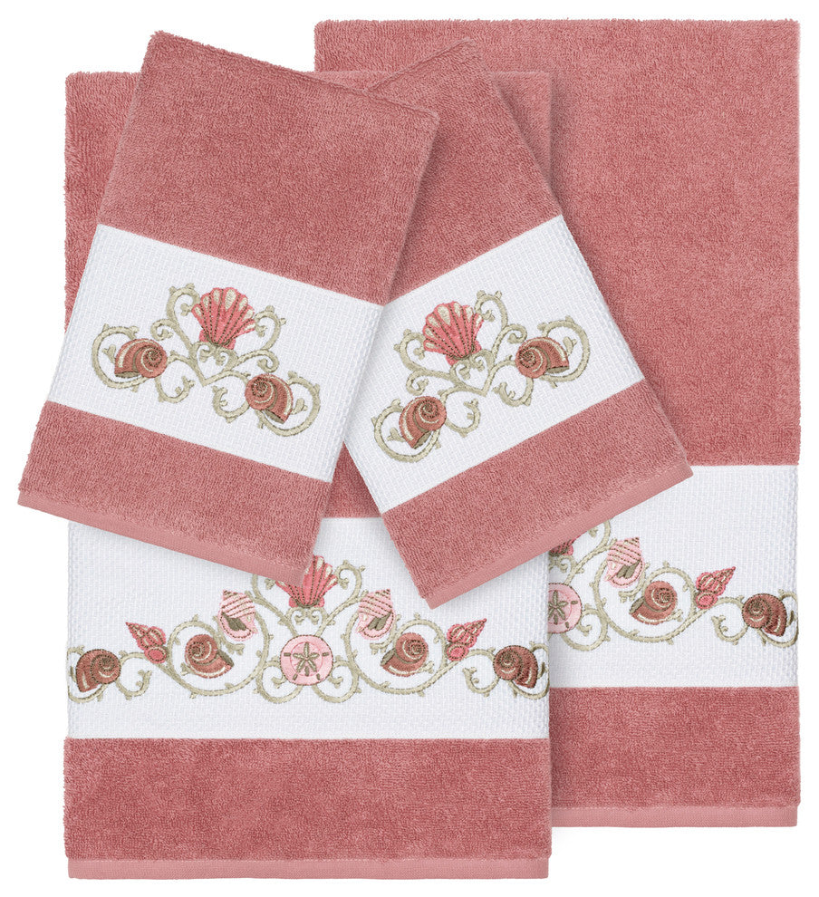 Bella 4 Piece Embellished Towel Set