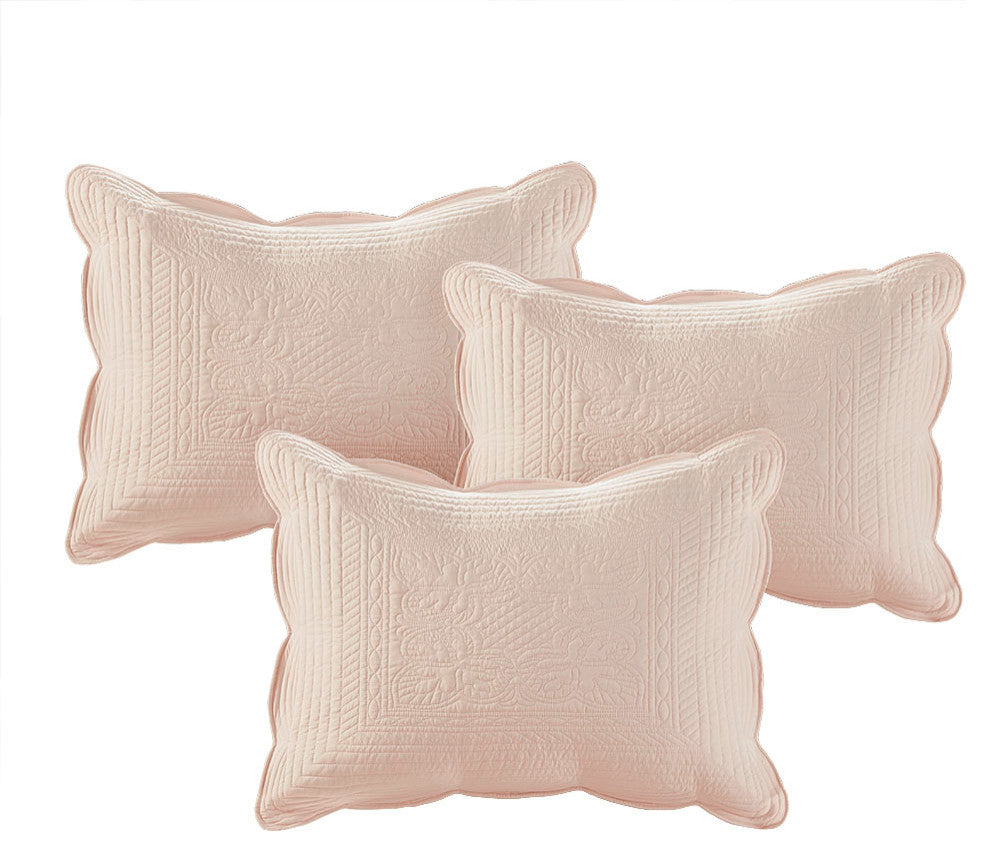Madison Park Tuscany 6 Piece Reversible Scalloped Edge Daybed Cover Set, Blush