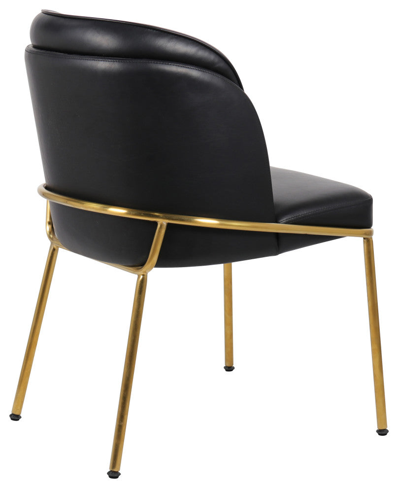 Jagger Upholstered Dining Chair, Black, Set of 2