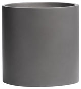 Root And Stock Brea Round Cylinder Planter, Grey, D:14" X H:14"
