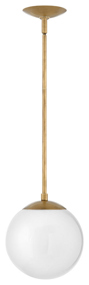 Hinkley Lighting 3747 Warby 1 Light 10"W Globe Pendant - Polished Antique