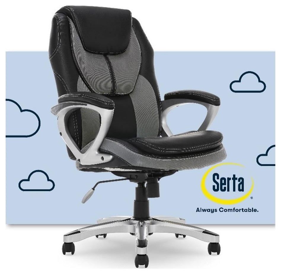 Serta Amplify Executive Office Chair Gray