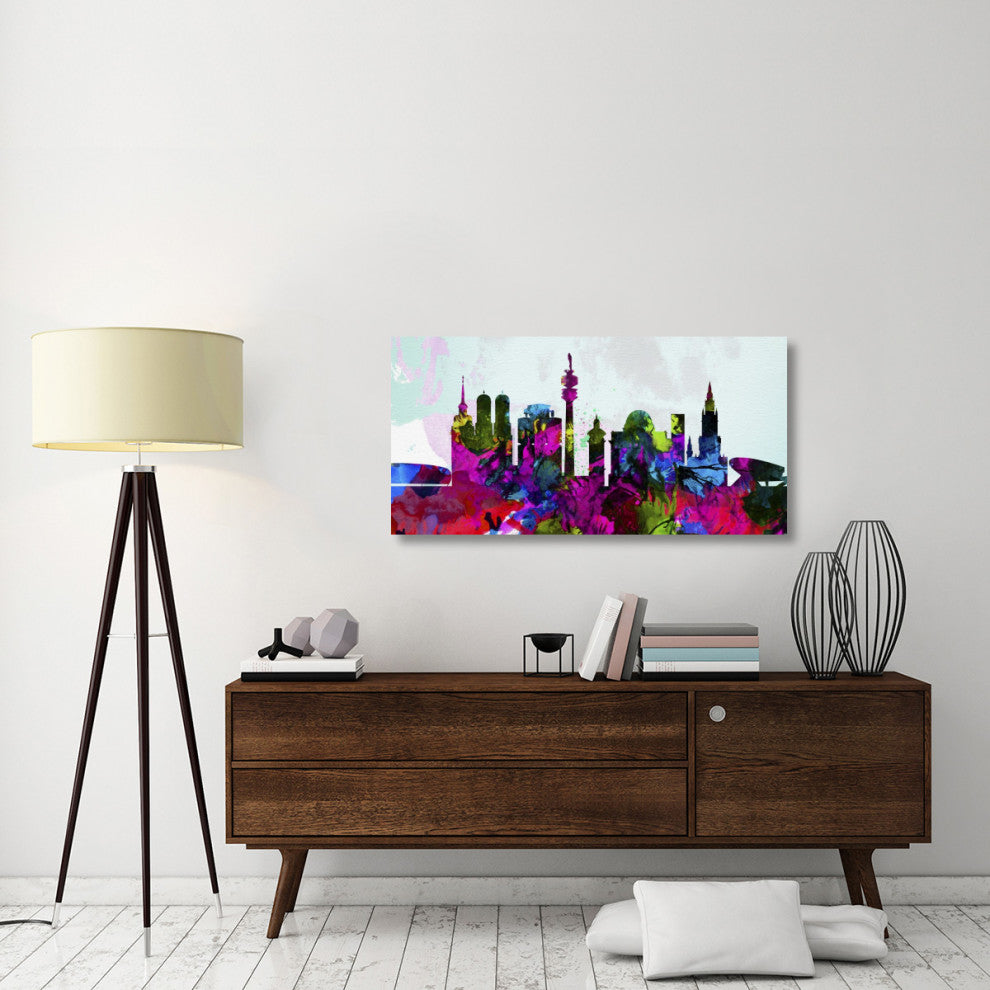 "Munich City Skyline" Fine Art Print