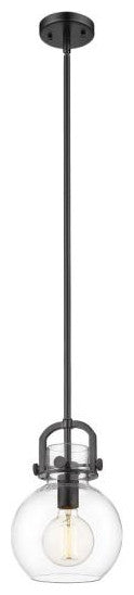 Innovations 410-1S-BK-8CL 1-Light Mini Pendant, Matte Black