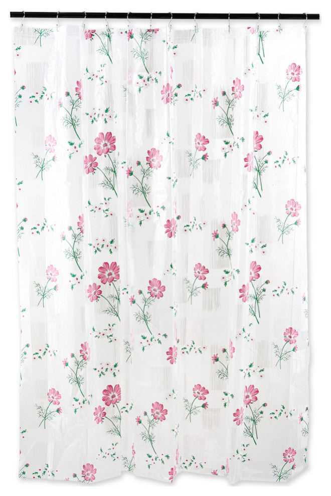 J&M Floral Print Shower Curtain