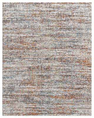 Granada Ezra Ivory, Blue, Orange, and Rust Olefin Shag Area Rug
