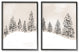 Winter Trees Abstract Snowy Landscape,16 x 20
