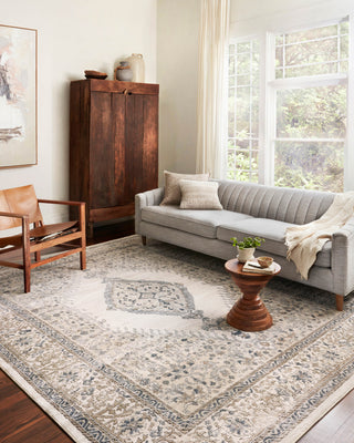 Teagan TEA-02 Area Rug, Oatmeal/Ivory, 2'8"x10'6"