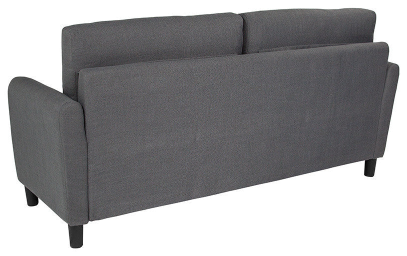 Candler Park Upholstered Sofa in Dark Gray Fabric