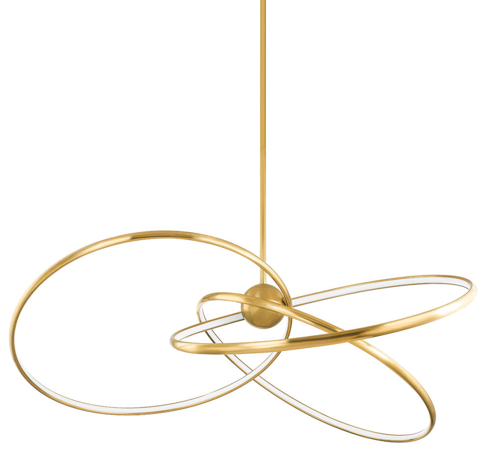 Alula 3 Light Chandelier, Brass