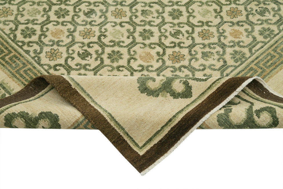 Rug N Carpet - Handmade Oriental 8' 0" x 10' 0" Decorative Oushak Area Rug