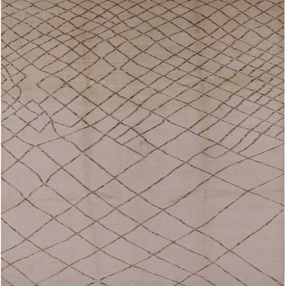 Ahgly Company Indoor Square Mid-Century Modern Area Rugs, 7' Square
