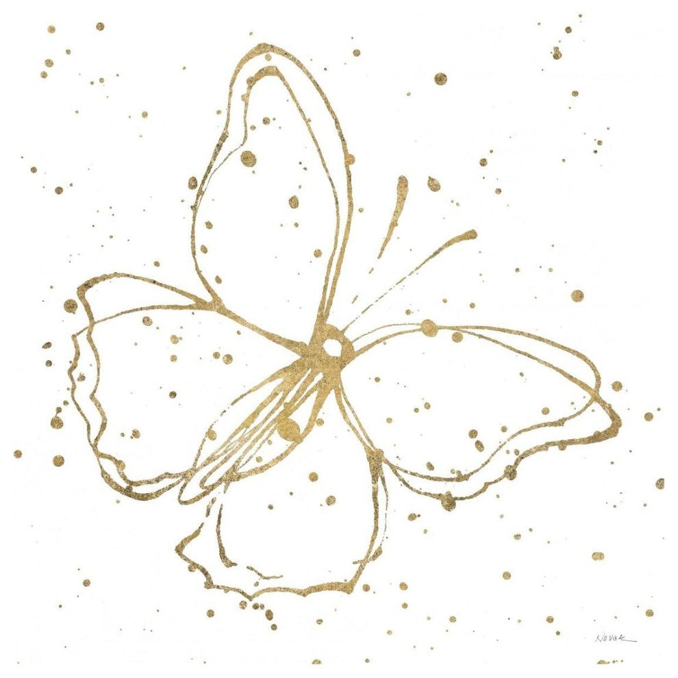 "Golden Wings I" Digital Paper Print by Shirley Novak, 32"x32"