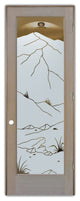 Interior Prehung Door or Interior Slab Door - Mountains Foliage - Alder...
