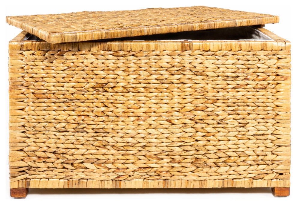 Anada Wicker Weave 30" Storage Trunk, Natural