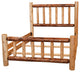 Two-Tone White Cedar Log Standard Bed, Twin
