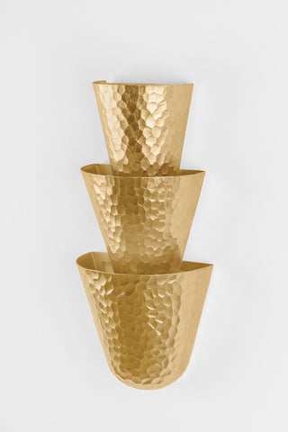 Corbett Lighting Bucharest Wall Sconce, Vintage Gold Leaf, 8.25"Dx18"H