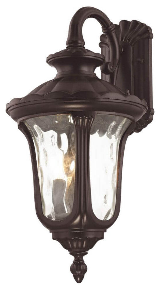 Livex Oxford 3 Light 23" Tall Outdoor Wall Lantern, Bronze