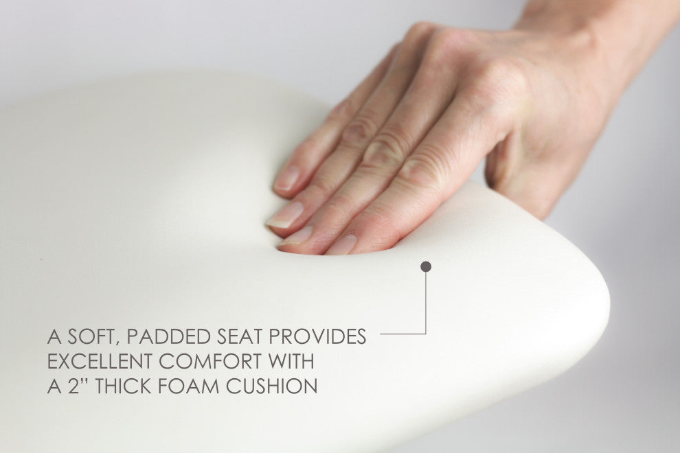 L-Shaped Replacement Cushion Shower Seat Top Only, 32", Left-Handed