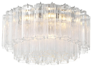 Crystorama Lighting Group ADD-321-CL Addis 7 Light 22"W Flush - Polished Chrome