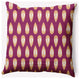 20" x 20" Ikat Tears Indoor/Outdoor Polyester Throw Pillow, Dusty Rose