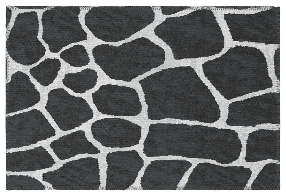 Indoor/Outdoor Mali ML4 Midnight Machine Washable 1'8" x 2'6" Rug