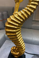 Set of 2 Seahorse Table Lamps, Gold