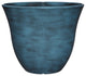 Classic Home and Garden Honeysuckle Resin Flower Pot Planter, Blue Jean, 13"
