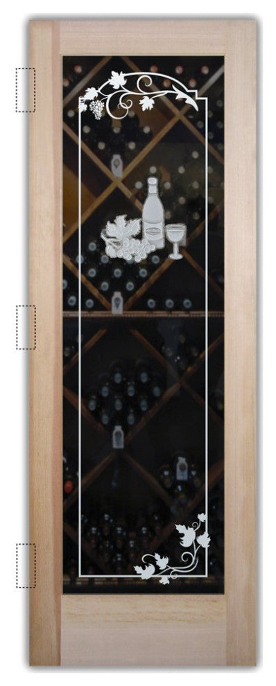 Wine Door - Wine Tasting - Douglas Fir (stain grade) - 32" x 84" - Book/Slab...