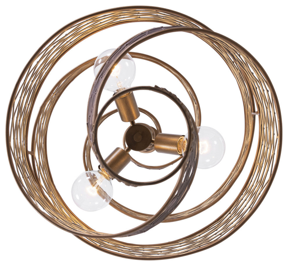 Varaluz 240P03 Flow 3 Light 18"W Wood Pendant - Baguette