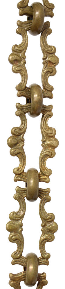 RCH Hardware Brass Vintage Chandelier Chain, Various Finishes, Antique Brass, W4