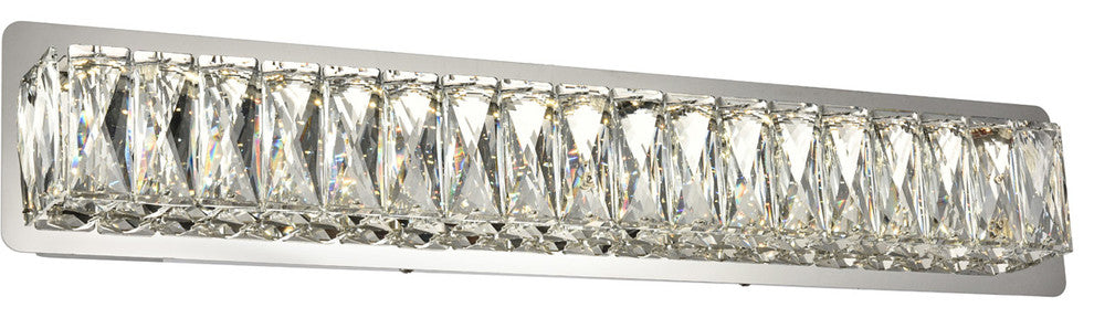 Monroe Integrated LED Chip Light Chrome Wall Sconce