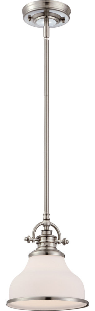 Quoizel GRT1508BN One Light Mini Pendant Grant Brushed Nickel